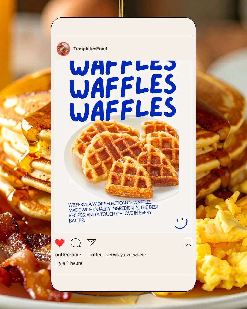 35 (30+5 Free) Coffee Brunch Breakfast Instagram templates. Templates Food