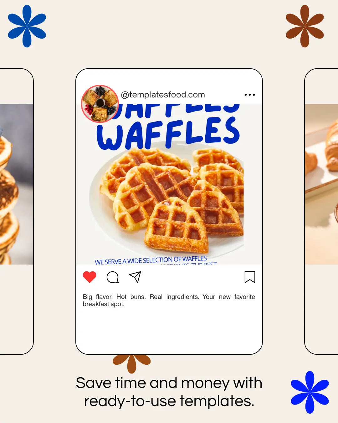 35 (30+5 Free) Coffee Brunch Breakfast Instagram templates. Templates Food