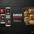 Burger Marketing Kit – Black & Red Templates + Photo Pack Templates Food