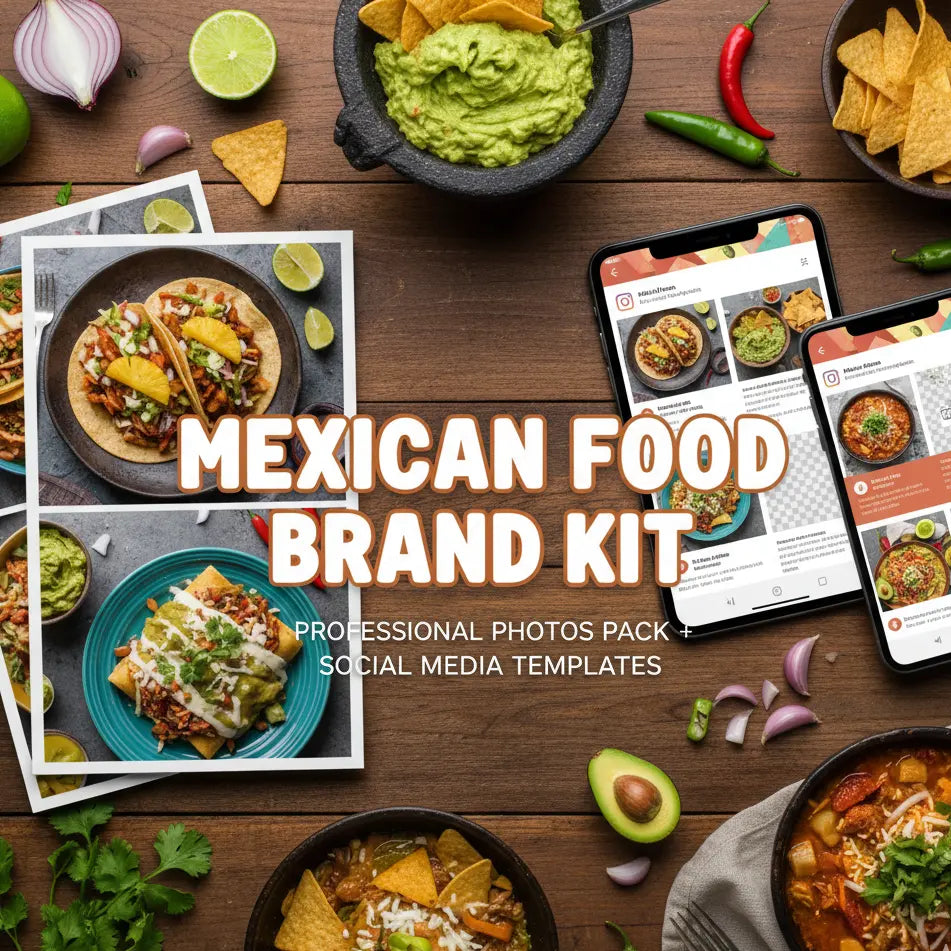 Premium Brand Kit - PHOTO PACK + TEMPLATES INSTAGRAM Templates Food